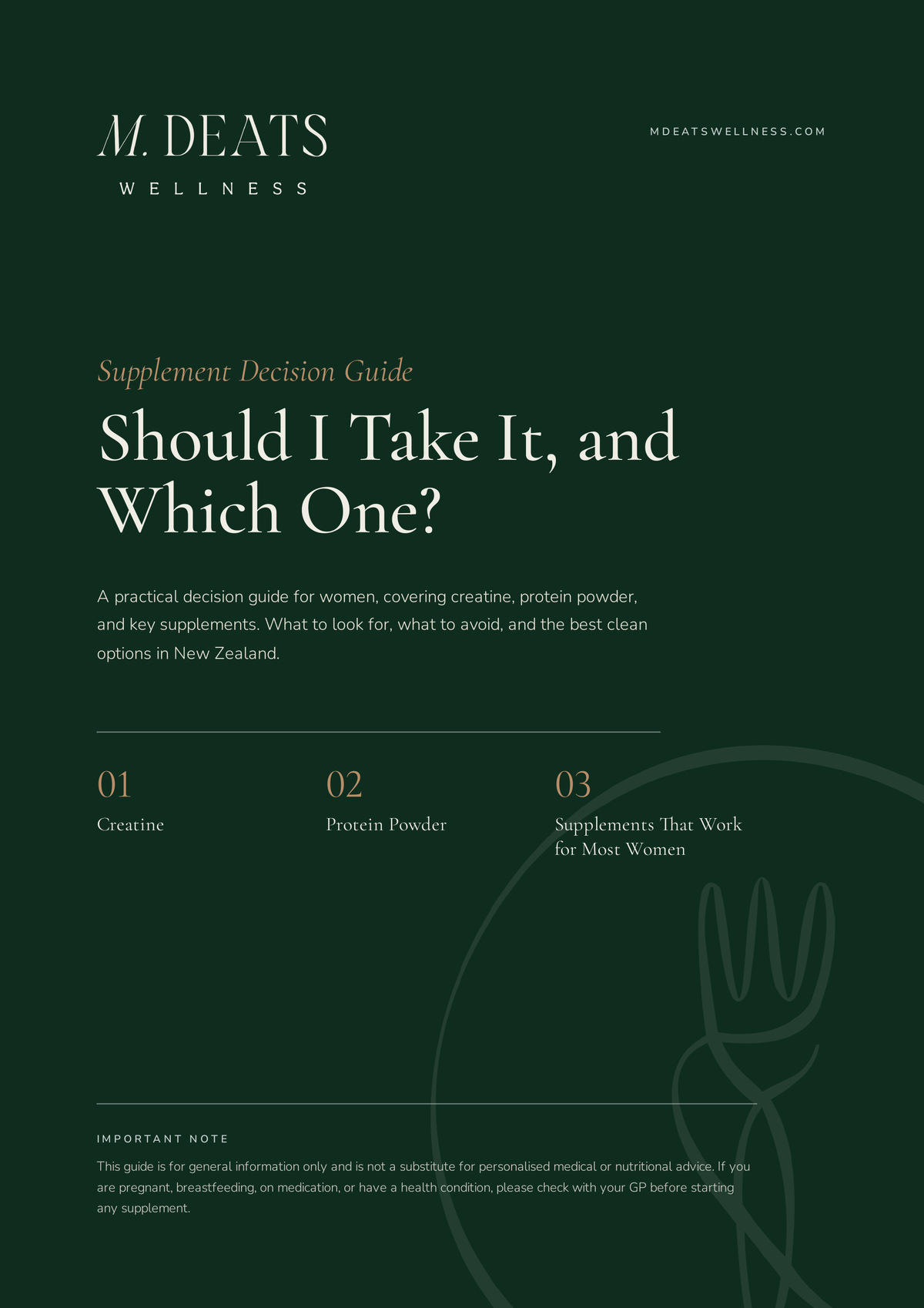 Cover of the Supplement Decision Guide